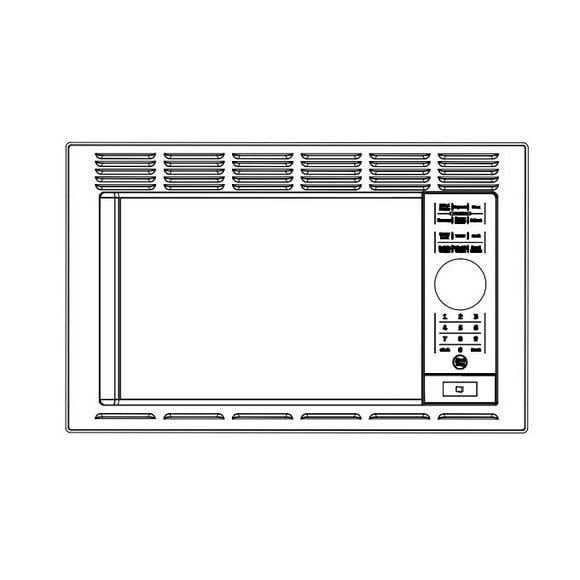 Furrion LLC Microwave Oven 107847 Greystone; Model P90D23AP-X3-FR03; 0.9 Cubic Foot Capacity; 900 Watt; Digital Touchpad Temperature Control; Black; With Glass Turntable; With Trim Kit