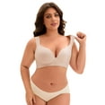 thumbnail image 4 of Unique Bargains Full Coverage Push Up Support Bra C 38 Beige, 4 of 6
