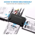 thumbnail image 3 of USB 3.0 a IDE SATA EYOOLD Adaptador de Disco Duro Convertidor Externo 2.5 3.5 HDD SSD DVD 12V 2A Soporte 6TB, 3 of 3