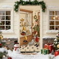 thumbnail image 4 of TanSiDing 1pcs Merry Christmas Door Banner Christmas Front Door Cover with Snowflakes and tree for Xmas Winter Seasonal Holiday Party Porch Wall Hanging New Year Entryway Decoration 35.43*70.87in, 4 of 6