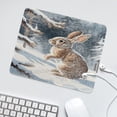 thumbnail image 6 of Winter Decor Rabbit Printed Mouse Pad, 10"x12", Square Mouse Pad, Cloth with Rubberized Base, Standard, 6 of 8