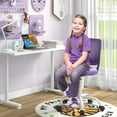 thumbnail image 2 of Costway  Kids Adjustable Mesh Chair with Ventilated PP Back & Soft Seat Cushion Purple, 2 of 7
