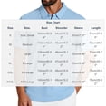 thumbnail image 3 of SELONE Dress Shirts for Men Short Sleeve Shirt Collared Classic T-Shirts 3 Buttons Fashion Summer Work Wear Blue 2XL, 3 of 6