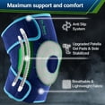 thumbnail image 3 of DR. BRACE Compression Knee Brace with Side Stabilizers & Patella Gel Pads, Knee Support for Knee Pain, Running & Sports, Men & Women (Zeus, Large), 3 of 6