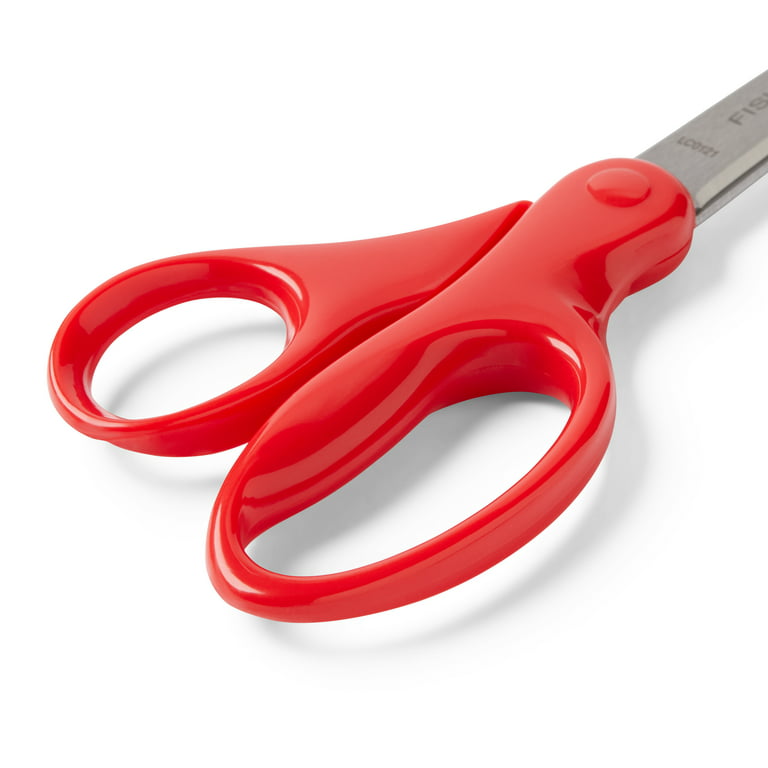 Fiskars Student Scissors, Scissors for School, 7 Inch, 3 Pack,Red