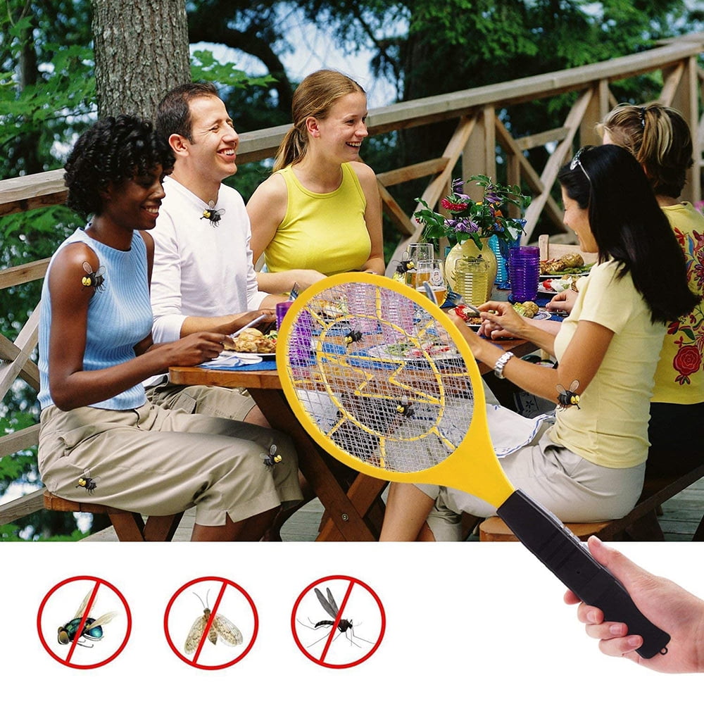 Handheld Bug Zapper for Indoor Outdoor Use, Portable Fly Zapper with Ergonomic Lightweight Design Ensuring Clean Pest Control for Gardens Homes Travel