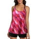 thumbnail image 1 of Gibobby Conjunto de Bikini para Mujer Tallas grandes Vintage Tie Dye Print Negro Tirantes dobles Top Trajes de baño para mujeres Trajes de baño de dos pi(Rosa caliente,M), 1 of 5