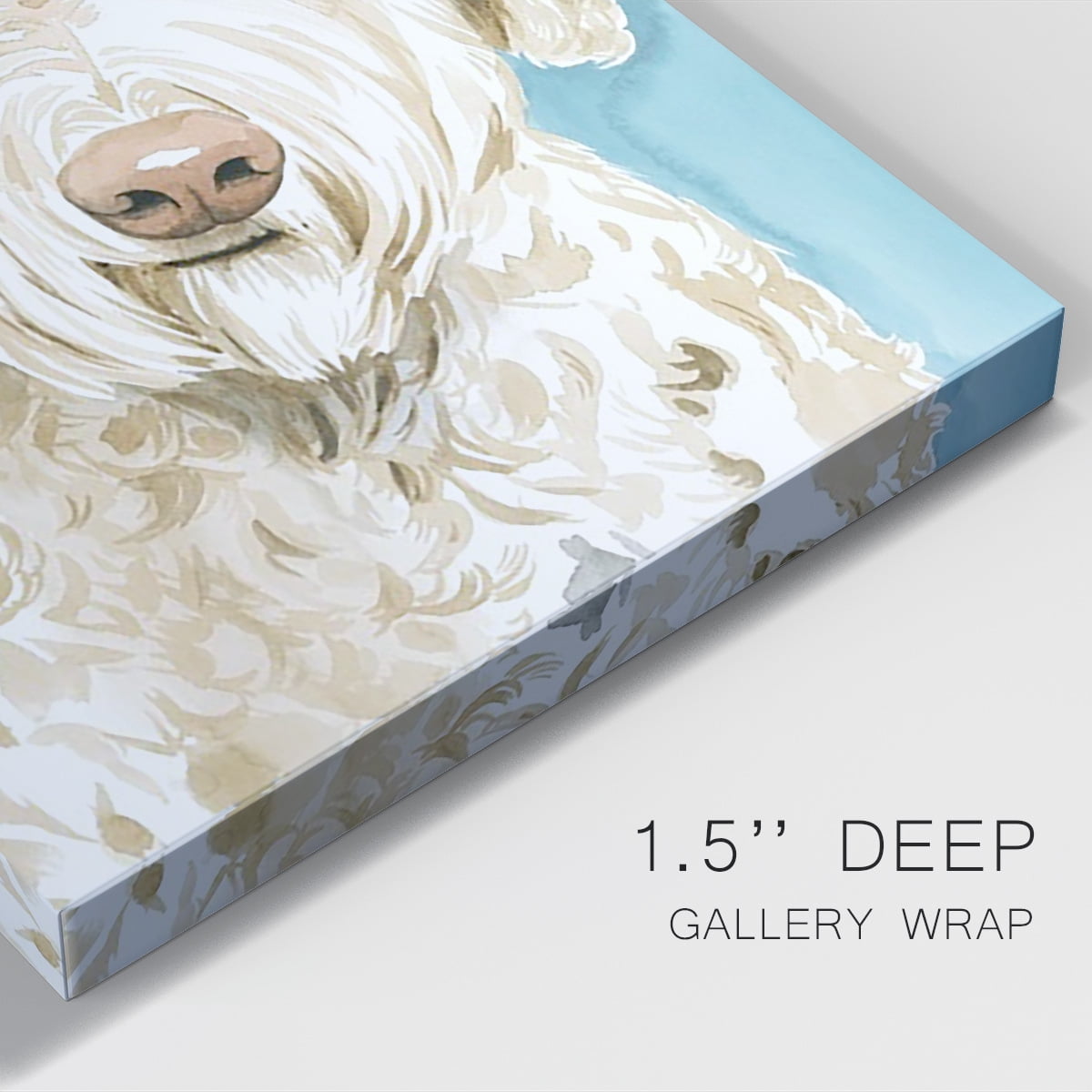 Labradoodle I Premium Gallery Wrapped Canvas - Ready to Hang