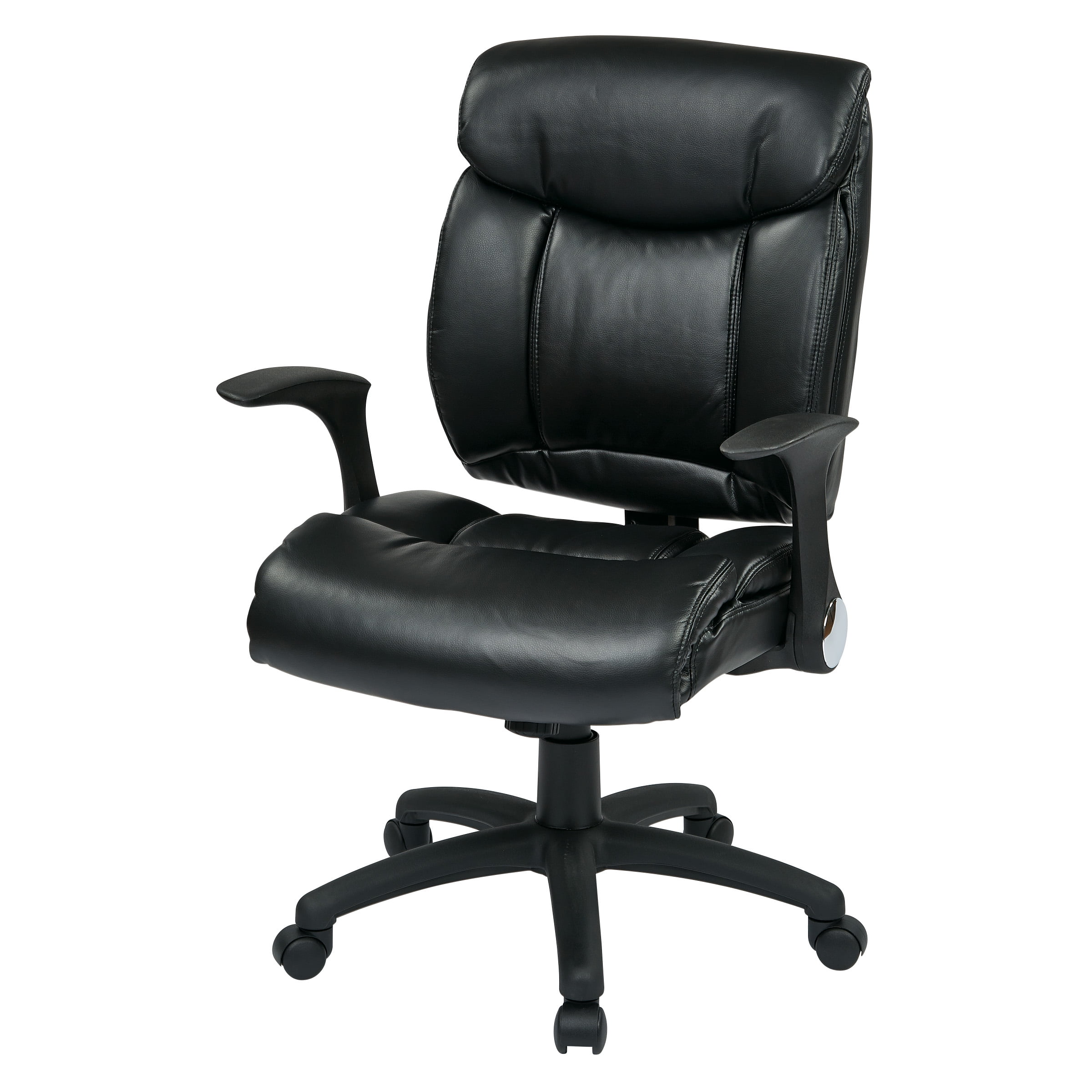 Faux Leather Managers Chair with Flip Arms