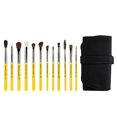 thumbnail image 1 of Bdellium Tools Serie de viaje de brochas de maquillaje profesional - Ojos 12 piezas. Juego de brochas con bolsa enrollable, 1 of 1