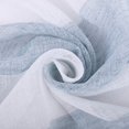 thumbnail image 3 of Efavormart 2 Panels White/Blue Faux Linen Woven Sheer Window Drapery Stripe Window Treatment Grommet Curtain Panel 52"x84", 3 of 7