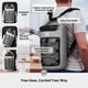 thumbnail image 3 of Mochila STOVER, bolsa impermeable y impermeable para teléfono móvil, color gris, 3 of 9
