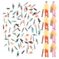 thumbnail image 3 of 100 moldes pintados multicolores para figuras de personas, escala N 1:150 (estilo aleatorio), 3 of 6