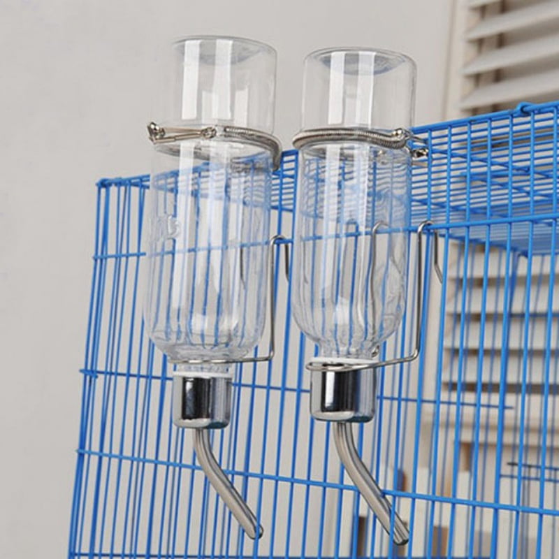 Lucoss Dog Water Bottle For Crate No Drip Dog Water Bottle Cat Water Feeder Leak Proof Pet Water Bottl For Cage kennel Clear 350ml