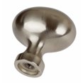 thumbnail image 3 of GlideRite 1.125 in. Classic Oval Cabinet Knobs, Satin Nickel, Pack of 5, 3 of 5