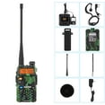 thumbnail image 2 of BF-UV5R 1.5" LCD 5W 128CH 136~174MHz / 400~520MHz VHF UHF Dual Band Camouflage Walkie Talkie Earphone Handheld Two Way Radio Walkie Talkie, 2 of 18