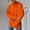 Orange, variant on Womens Sweaters Knitted Thick Casual Solid Color Turtleneck Long Sleeve Sweaters Tops