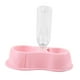 thumbnail image 4 of Comedero para gatos con doble cuenco y dispensador automático de agua. Reposición automática de agua. Rosado, 4 of 5