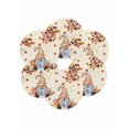 thumbnail image 7 of 15 Inch Round Placemats Set of 6, Gnomes Pumpkin Fall Non Slip Heat Insulation PP Table Mats, Maple Leaves Thanksgiving Branches Washable Place Mats for Kitchen Dining Party Table Decor, 7 of 7