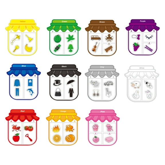 Magnetic Color Sorting Toy Alphabet Game Learning Letter Recognition Shape Matching Children'S Refrigerator Magnet