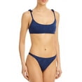 thumbnail image 3 of Aqua Swim Womens Eyelet Square Neck Bikini Swim Top, 3 of 4