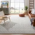 thumbnail image 2 of SAFAVIEH Tulum Glen Moroccan Geometric Area Rug, 8' x 10', Light Grey/Ivory, 2 of 8