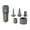 A005- Green, variant on Electric Air Pump, Rechargeable Cordless, 1 Pack with 4 Nozzles and Inflatable Bag, for Outdoor Camping Air Mattress Boat Pool Float Swimming Ring Vacuum Storage Use(White)