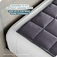 thumbnail image 4 of Bare Home 7 lbs Weighted Blanket for Kids - 40" x 60" - Minky Fleece, Eggplant, 4 of 10
