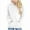 White, variant on HAiming Casual Oversize Hoodies for Womens Long Sleeve Pullover Hooded Drawstring Sweatshirt with Pockets