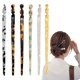 thumbnail image 1 of Acetato Hair Sticks Styling 6 Piezas 6.9 pulgadas Hair Vintage Leopard Print Tortoise Shell Horquilla Palillos Horquillas Disco Hair Sticks Accesorios para el cabello con bolsa de franela, 1 of 8