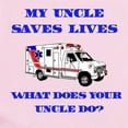 thumbnail image 2 of CafePress - Ambulance Saves Lives Uncle Infant Bodysuit - Baby Light Bodysuit, Size Newborn - 24 Months, 2 of 4