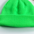 thumbnail image 4 of HAPIMO Knit Cuff Beanie Cap Outdoor Thickened Thermal Hats Daily Casual Hats Winter Hats for Women Men Green Free Size, 4 of 4