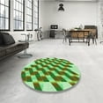 thumbnail image 4 of Ahgly Company Machine Washable Indoor Rectangle Transitional Seaweed Green Area Rugs, 2' x 4', 4 of 7