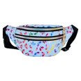 thumbnail image 2 of Riñonera con correa ajustable Bolso de hombro ligero impermeable Riñonera de moda para viajar Caminar al aire libre Ciclismo Mujer Azul Macarena Riñonera, 2 of 8