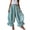 G94 Light Blue, variant on LUGOGNE Harem Pants Women Smocked Elastic Waist Baggy Lounge Pants Pleated Ruffle Hem Lightweight Flowy Casual Trousers with Pockets Black,M