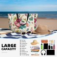 thumbnail image 5 of Naloa Bird Butterfly Rose Large Capacity Beach Bag, Waterproof Sandproof Beach Swim Pool Bag Tote Bag for Women, 5 of 7