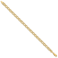 thumbnail image 2 of 10k Yellow Gold Double Link Chain Charm Bracelet, 2 of 10