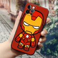 thumbnail image 1 of Marvel Iron Man Groot Black Silicone Case for IPhone 12 11 13 14 Pro Max XS XR X 8 7 Plus SE Soft Cover Spiderman Avengers Funda xuanjing unisex, 1 of 2
