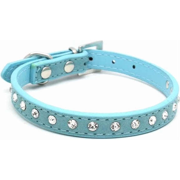 Small Dog Collars for Female Dogs,Bling Diamond Pretty Crystal Sparkly Rhinestone Glitter Jewel Puppy Collar for Pet Girl Cat Female Kitten