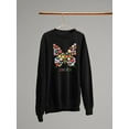 thumbnail image 3 of Butterflies Positive Quote Sweatshirt Women -Image by Shutterstock, Female XX-Large, 3 of 4