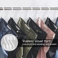 thumbnail image 3 of 12 Pack S Hooks for Hanging, 4 Inch Vinyl Coated S Hooks Heavy Duty, Steel Metal Rubber Coated Closet S Hooks for Hanging Plants Basket Jeans Clothes Bags Jewelry Towels Pot Pan Cups, 3 of 7