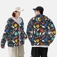 thumbnail image 3 of Kdxio Bowling Ball Print Women Men Sun Protection UPF 50+ Jackets Zip Up Long Sleeve Hoodie Hiking Lightweight with Pockets, 3 of 5