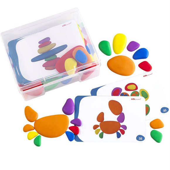 Rainbow Pebbles - Set Of 36 + 40 Activities
