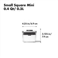 thumbnail image 2 of Recipiente OXO Steel POP Small Square de 0,4 L para hierbas secas, 2 of 7