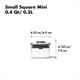 thumbnail image 2 of Recipiente OXO Steel POP Small Square de 0,4 L para hierbas secas, 2 of 7