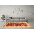 thumbnail image 3 of Ahgly Company Indoor Rectangle Abstract Orange Modern Area Rugs, 2' x 4', 3 of 4
