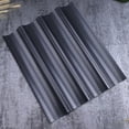 thumbnail image 4 of EeaseMX Molde perforado antiadherente para hornear pan francés, 4 moldes ondulados para pan, bandeja para hornear pan, horno tostador (color aleatorio), 4 of 8