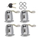 thumbnail image 4 of Cilindro de barril de cerradura de puerta, 4 Uds., con 2 llaves, 252522, apto para Citroen Berlingo/Xsara/Xsara Picasso, 4 of 12