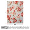 thumbnail image 4 of Nawypu  Pink Rose Throw Blanket Botanical Floral Printed Blanket Super Soft Flannel Throw Blanket Lightweight Fluffy Plush Fuzzy Bed Blanket for Bedding Sofa and Travel, 4 of 6