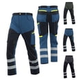 thumbnail image 1 of Leodye Pantalon Cargo Patchwork pour Hommes Léger Imperméable Séchage Rapide Pêche Randonnée Travail avec Multi-Poches Gris Foncé TG(TG), 1 of 3